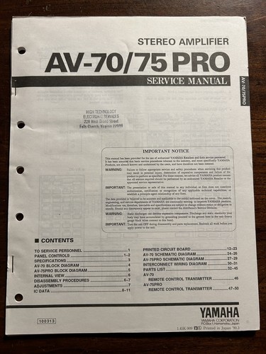 Yamaha 75 pro - av-70,